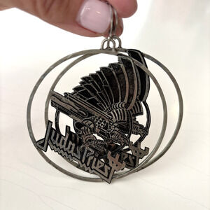 Judas Priest Logo Metal Earrings 3” NWOBHM Heavy Metal Vtg 80s Screaming